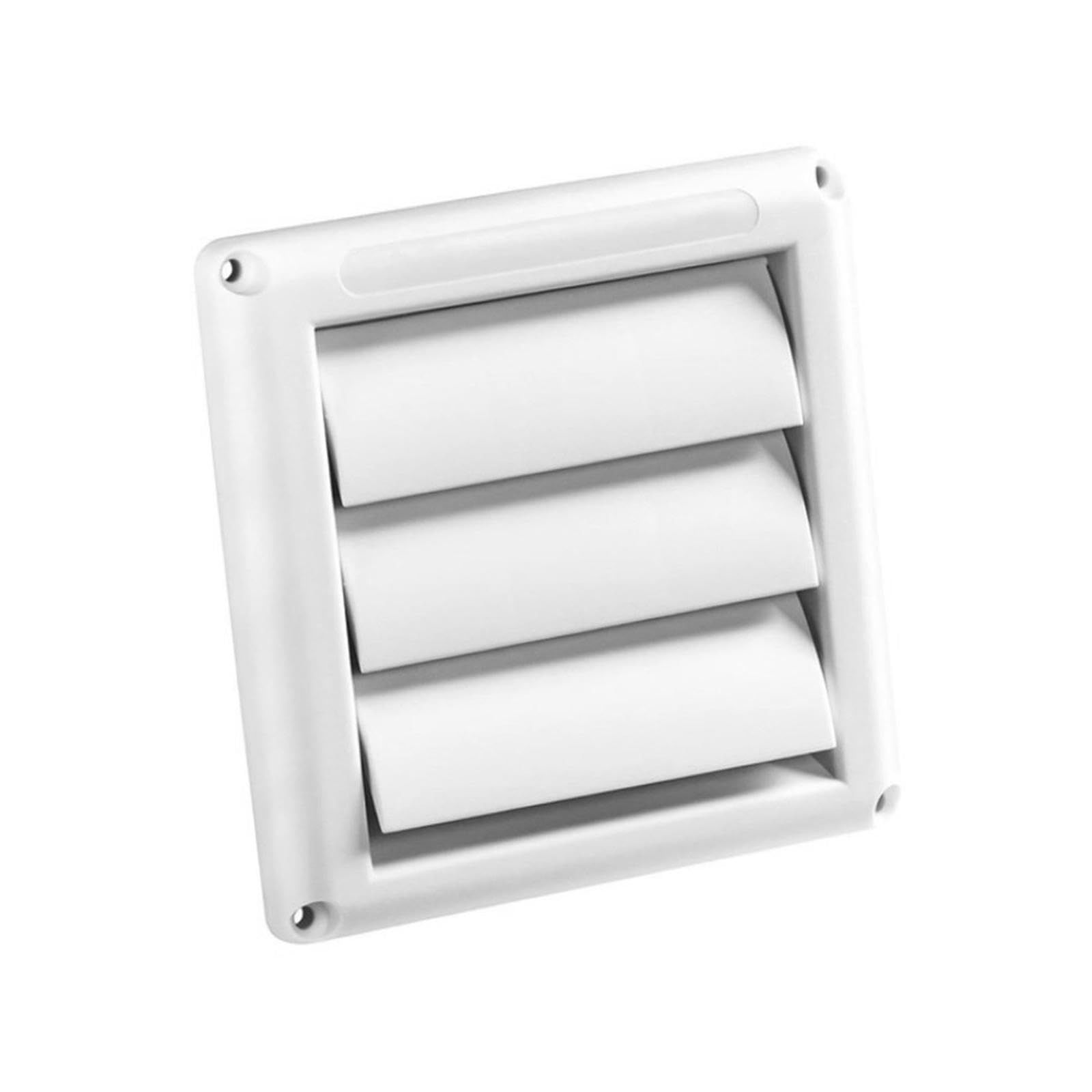 TUXCAXI Dustproof Air Vent Cover Louver Efficient Square Ventilation Outlet Allowing Simple Installation for Dryer Vents Air Vent Dryer Convenient Installation, White, 5 inch