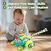 ToddlerCley Musical Turtle Baby Toys 6-12 Months, Bilingual Educational Crawling Toys 7 8 9 10 Months, Light up Infants Tummy Toy with Sound, Number, Letters, Gifts Present for Baby 4 5 6 12 Month