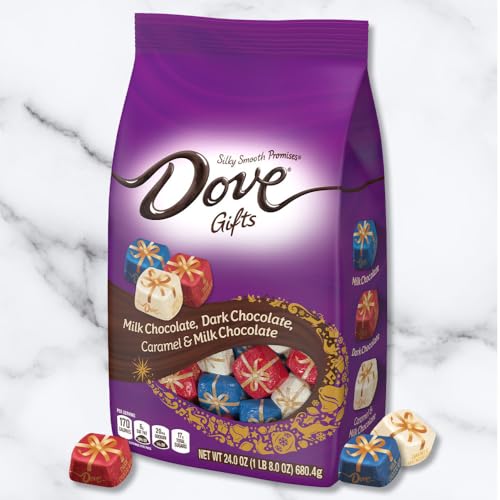image for DOVE PROMISES Milk, Dark & Caramel Christmas Candy, Assorted Chocolate