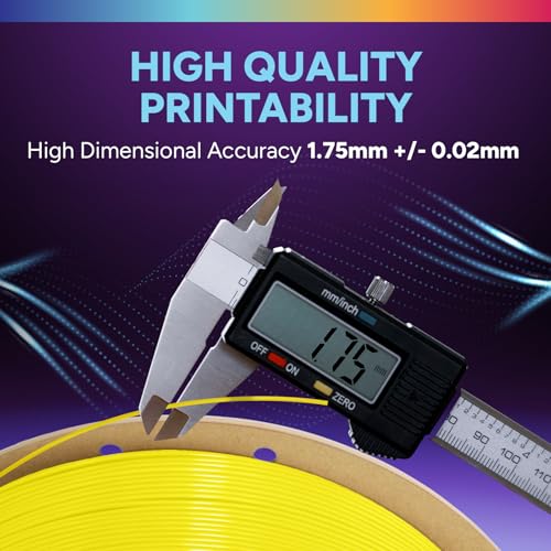 Image of OVERTURE TPU High Speed Filament 1.75mm Flexible Roll, 95A Soft 3D Printer Filament, 1kg Spool (2.2 lbs), Fit Most FDM Printer (HS TPU Neon Yellow)