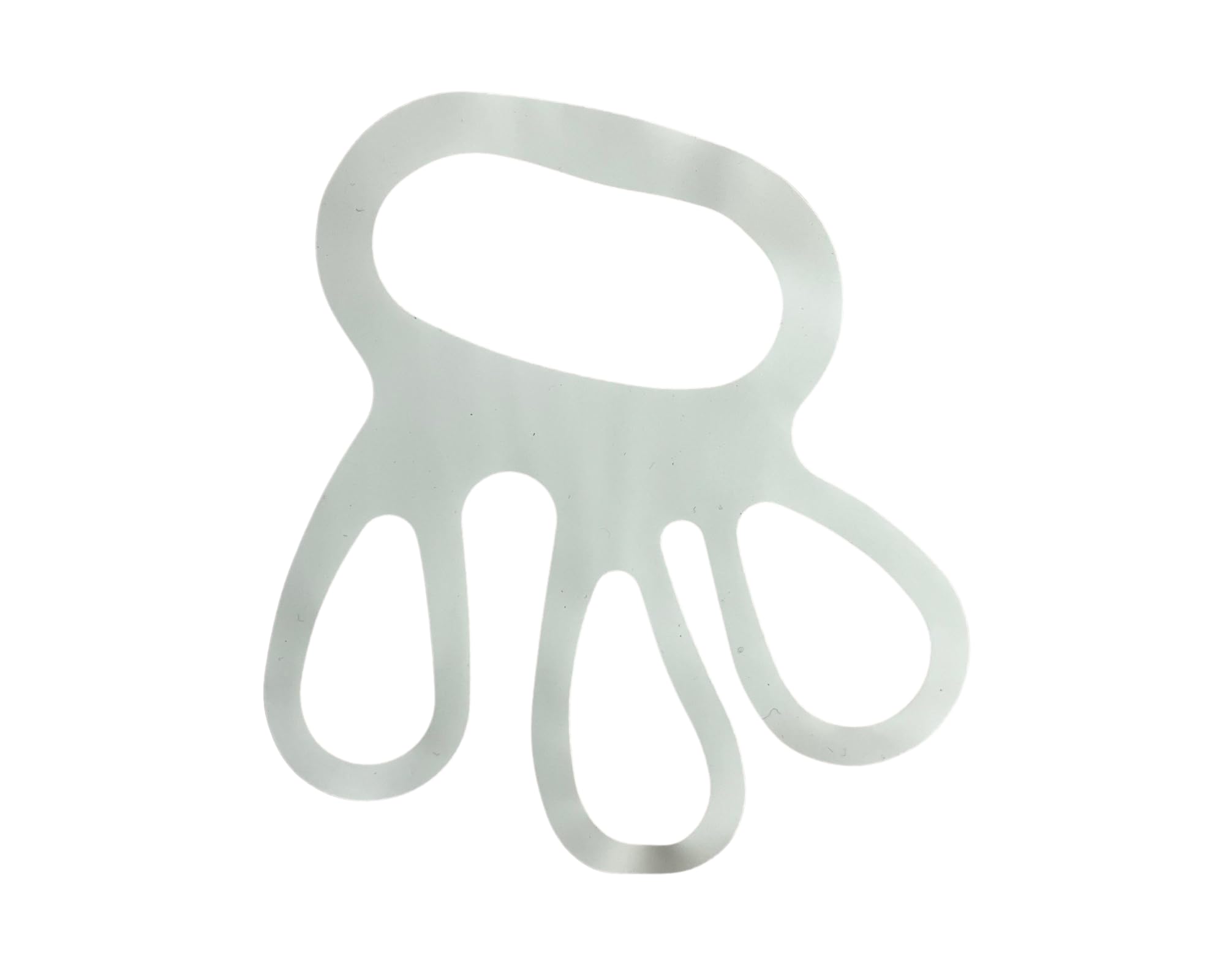 Générique Fixe Gant Araignée pour Gant Cotte de Maille utilisé en boucherie, poissonnerie, Caoutchouc Blanc, Universel, Lot de 10 Pièces, Tendeur Cotte de Maille, Protection de la Main