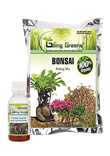 Image of Combo of 100% Organic Bonsai Potting Soil Mix (2 Kgs) + Vermiwash 100 ml