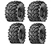 2 FRONT 25-8-12 & 2 REAR 25-10-12 ATV Kenda Bearclaw TIRES