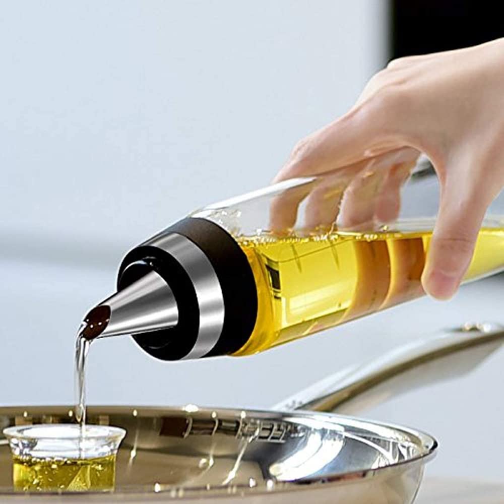 Tanque de condimentos, Botella dispensadora de Aceite de Oliva, dispensador de Aceite y vinagre, Botella de Vidrio para aderezo de ensaladas, dispensador de Aceite de Vidrio
