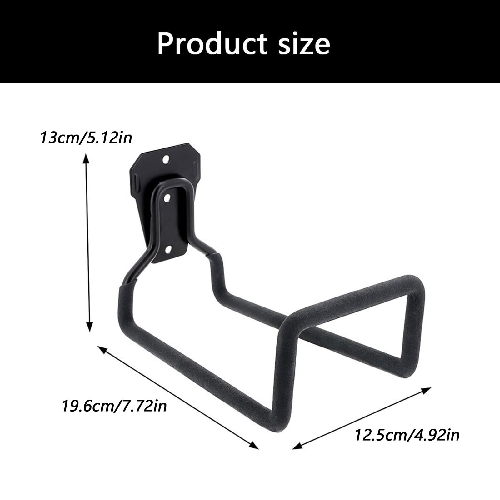 Lot de 2 tuyaux en métal pour garage et piscine avec construction antirouille en fer et pièces de rangement murales en métal avec bobine de finition résistante à l'eau avec housse de garage robuste