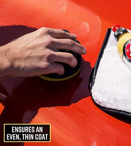 Adam's Polishes Yellow Hex Grip Car Wax Foam Applicator - Waxing Kit Glaze Sealant Liquid Paste Wax Ceramic Coating | Auto Accessories | Car Wash Kit Cleaning - Thumbnail 6