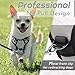 Eagloo Hundegeschirr Kleine Hunde, Anti Zug Hundegeschirr mit Reflexstreifen und Kontrolle, Verstellbar, Einstellbar und Langlebige Brustgeschirr Hund, Geeignet zum Gehen und Joggen, Grau, XS