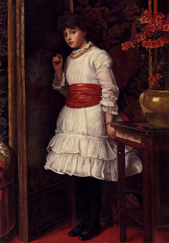 Affiche Toile Maria Matilda portrait d'art et décoration murale salon peinture 60x90cm