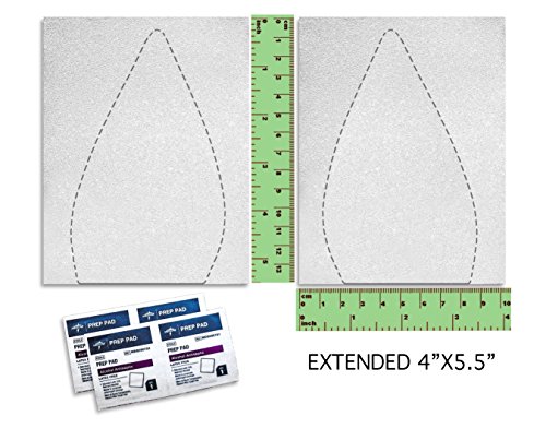 Shoe Bottoms Slip Resistant Shoe Sole Cover Protector for Heels Self-Stick Pads - Available in Clear, Black, or Red (1 Pair, Extended Clear) - Thumbnail 6