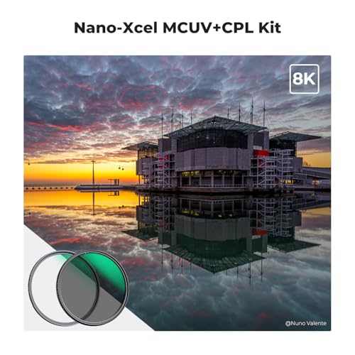 K&F CONCEPT Nano-Xcel Filtros Kit, 62mm Filtro de Protección MCUV Filtro Polarizador CPL con 2PCS Tapa para Objetivo 3PCS Paños Limpieza - imagen 2