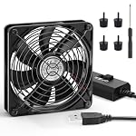 ELUTENG – ELUTENG 140mm USB Lüfter 5V, USB PC Ventilator 140mm mit 3 e
