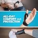 BraceAbility Hard Plastic Thumb Splint | Arthritis Treatment Brace to Immobilize & Stabilize CMC, Basal and MCP Joints for Trigger Thumb, Tendonitis Pain, Sprains (Large Left)