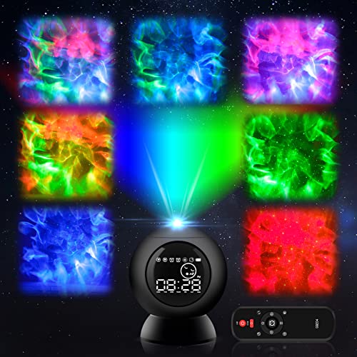 Itingjoy Led Alarm Star Projection Light, 3 In 1 Star Projector With Led Alarm Clock And Holiday Themed Tones, Remote Control Starry Sky Night Lights For Teen Kids Bedroom,School,Birthday Gifts #TOP3