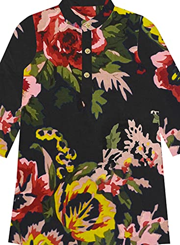Image of A.T.U.N. (ALL THINGS UBER NICE) Boys Full Sleeve Cotton Floral Printed Kurta and Pyjama Set | Ethnic Clothing Set for Festival and Special Occasion | 2 Piece Set for Boys