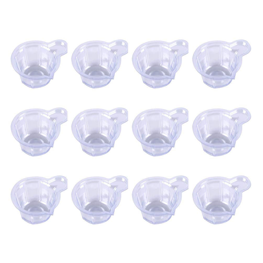 SEWACC 100Pcs Plastic Measuring Cup Resin Mixing Cup Disposable Pouring Cups for Epoxy Resin Casting Pigment Mixing DIY Craft