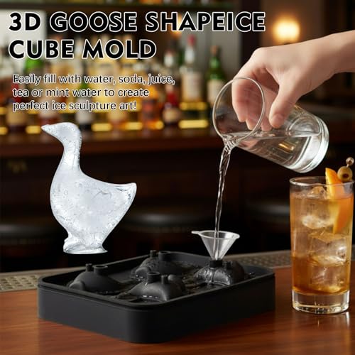 Molde para cubos de hielo LemonRoad en silicona negro miniatura 3