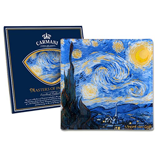 Carmani - Plato de vidrio cuadrado