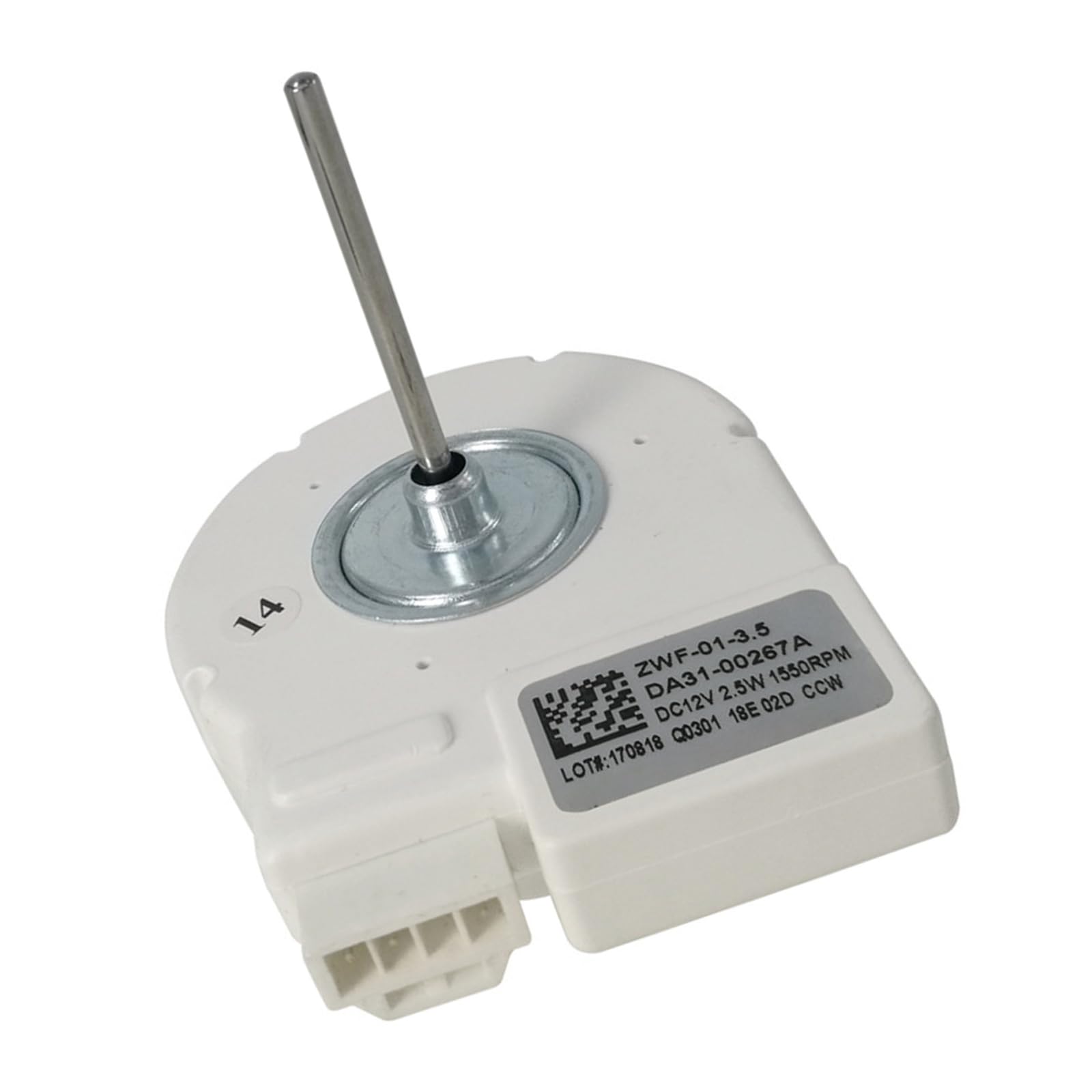 Tsophreniq Noise Condenser Fan Motor for Refrigerator 12V 2.5W 1550RPM Strong and Cooling Fan Replacement