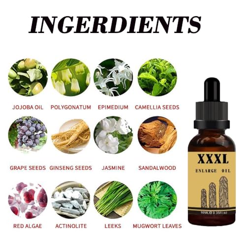10 ml ätherisches Öl für Männer,Penisvergrößerung Öl,Männer Massageöl für Sex extra starke Penisvergrößerung,Männer Verbesserte Erektion Verzögerung Ejakulation (2PC)