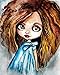 Peindre Par Nombre Pour Adultes Débutant Portrait De Poupée Aux Grands Yeux Aux Cheveux Longs De Dessin Animé Diy Peinture À L'Huile Kits Avec Pinceaux Pour Cadeaux 30X40Cm Sans Cadre