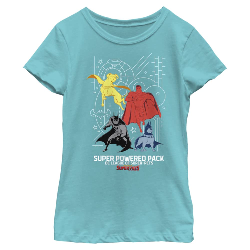 T-shirt DC Comics Super Pets pour filles de 4 à 14 ans - 2