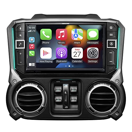 Alpine Restyle I509-WRA-JK 9' Custom-Fit Digital Multimedia Receiver for Select 2011-2018 Jeep Wrangler JK (Does Not Play CDs)