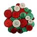 BUTTONS GALORE BIG BAG OF COLORFUL CRAFT & SEWING BUTTONS 5.5 OZ (APPROX 225 PCS) TRADITIONAL CHRISTMAS ASST
