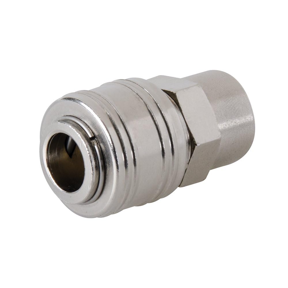 Silverline Women's Brown Euro Air Line Thread Quick Coupler 1/4" Bsp (238184)