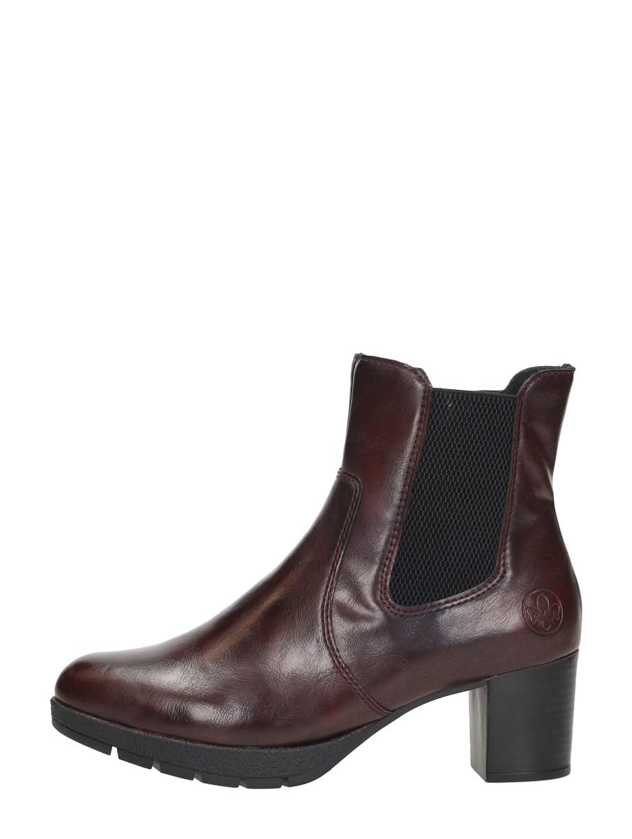 Rieker Women's 77674 Chelsea Boots, Red, 38 EU, red, 5 UK