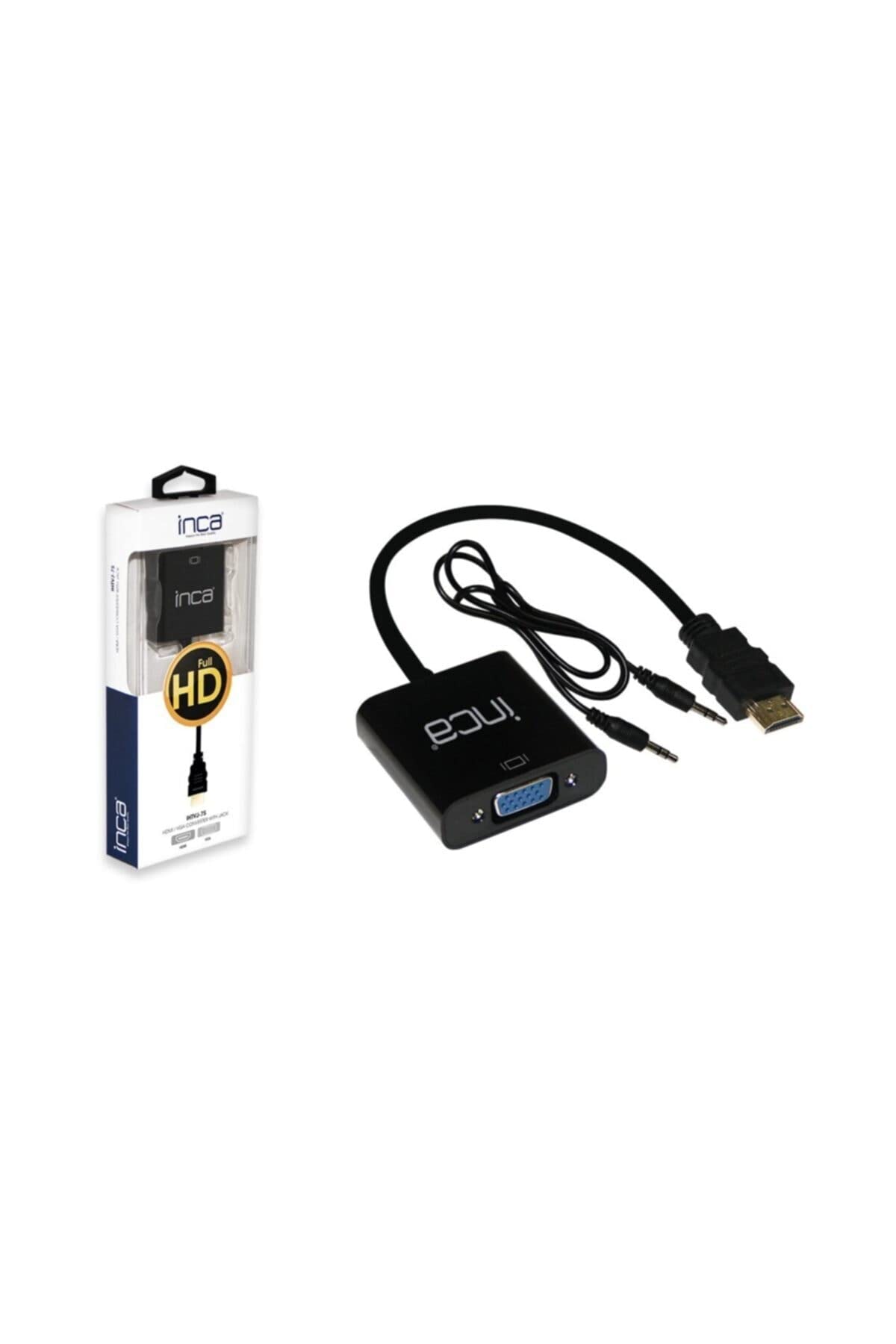 Inca IHTVJ-7 adapter HDMI na VGA konwerter kabel (biały)