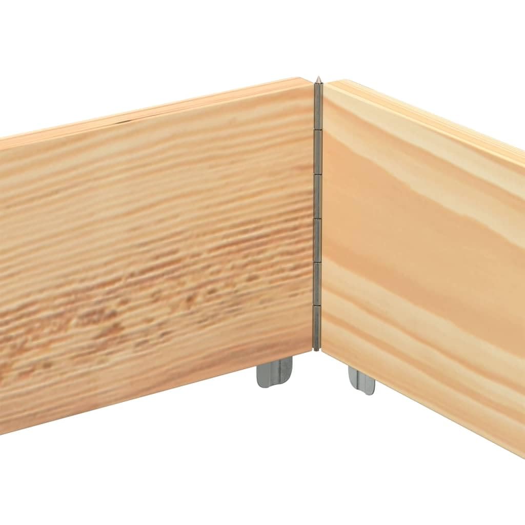 Fioriera da Giardino 80x60 in Legno Massello di Pino | Struttura impilabile e pieghevole in pino naturale, ideale per creare un orto urbano su balcone o terrazzo.