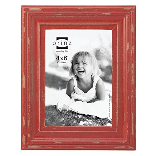 Prinz Carson Wood Frame, 4 x 6, Red