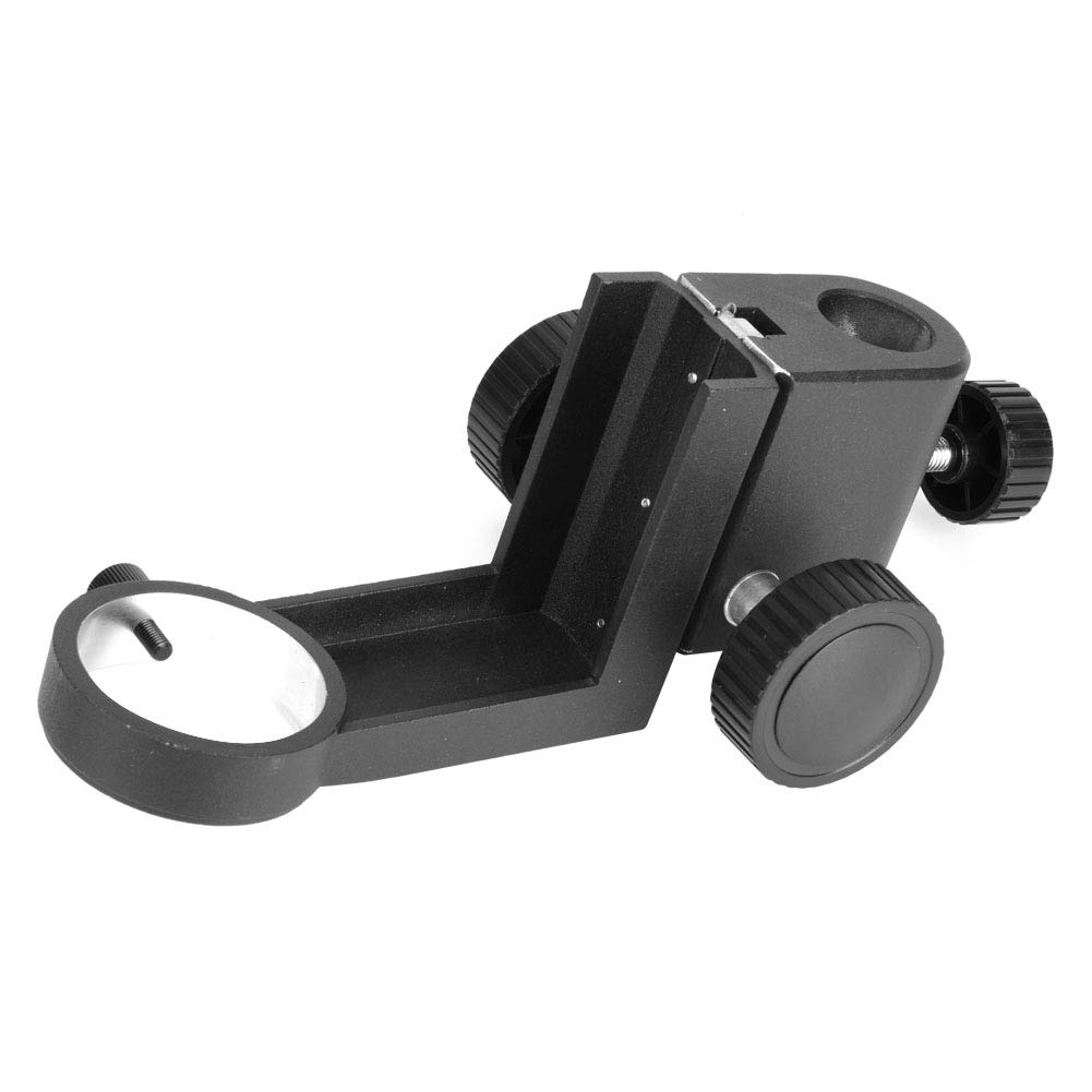 Staffa di messa a fuoco per microscopio ABS premium Durevole Apertura 50 mm Nero Dimensioni standard per stereomicroscopi Laboratorio di ricerca scientifica 1 pezzo