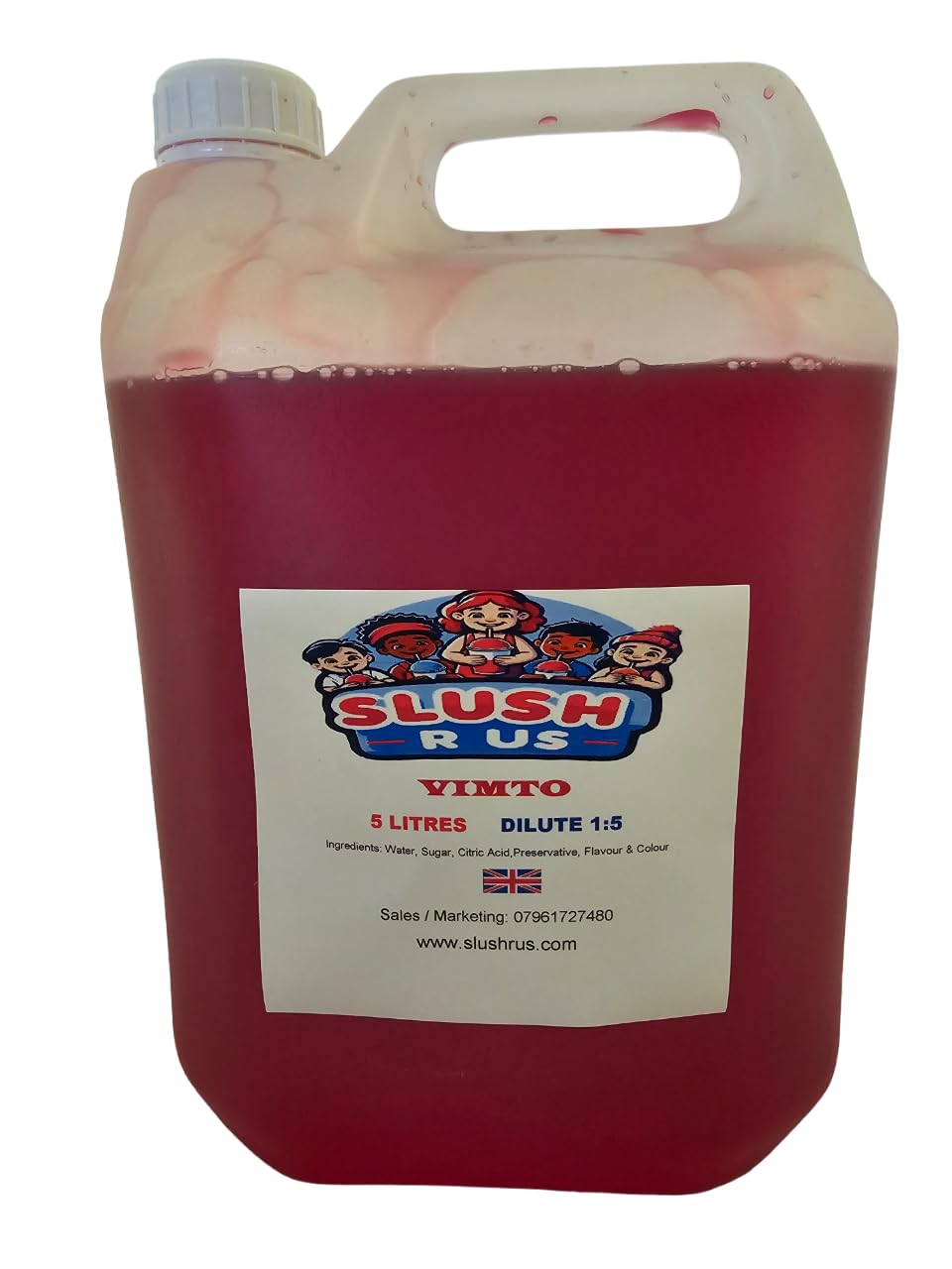 5 Litres VIMOTO FLAVOURED Slush Syrup, 1 Gallon Bottle, VIMOTO FLAVOURED