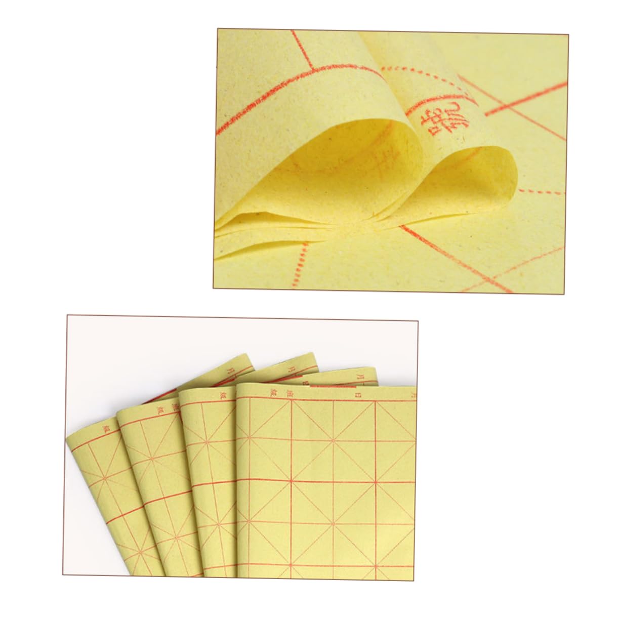 STOBOK Carta per Calligrafia Cinese 70 Fogli Griglia a 12 Quadretti, Spessore Moderato e Resistente allo Sbiadimento, per Scuola e Uso Domestico