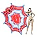 Produktbild CMYK Riesen Spinnennetz Party Schlauch Schlauchboote Pool Floats, Sommer Beach Lounge Raft, Pool Party Floaties für Erwachsene und Kinder, Patch Kit inklusive Rot