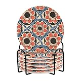 Matériau de qualité supérieure et très absorbant : les dessous de verre absorbant} sont fabriqués à la main en polyester et coton, ce qui les rend plus absorbants et isolés thermiquement que les dessous de verre en silicone ou en céramique. Gardez vos meubles, tables et comptoirs en bon état