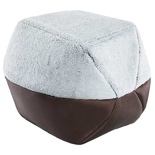Hollypet Coral Velvet Self-Warming 2 In 1 Foldable Cave House Shape Nest Pet Sleeping Bed, Gray #TOP3