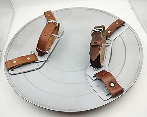 Thor Instruments America Shield 24 Inch Mild Steel Round Shield Leather Grip Wall Decor Shield Gift Item Rustic Vintage Home Decor Gifts #TOP7