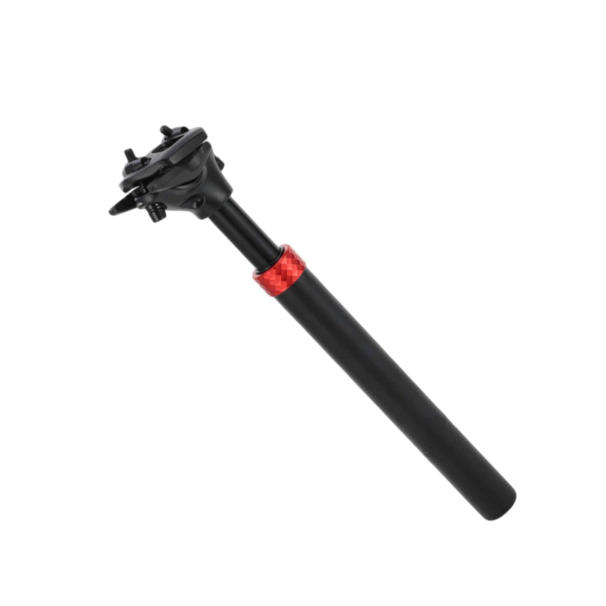 HEROFFIX 1 Pc Most Mountain Bikes Bike Seat Posts Suspension Shock Absorber Bike Saddle Post Seat Tube 27.2x300mm Black Red Aluminum Alloy