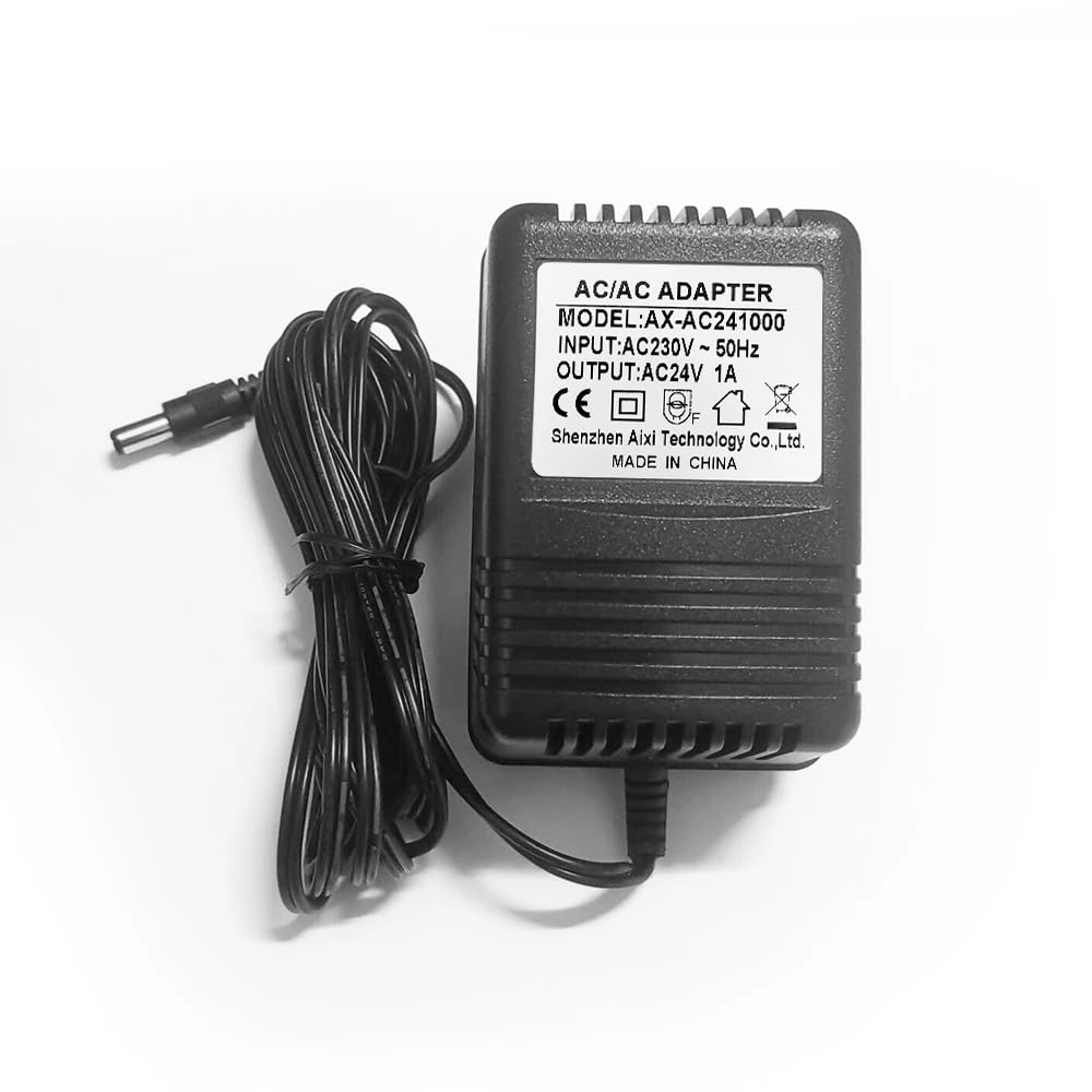 Adaptateur AC/AC Sortie AC24V Entrée AC230V 1A Transformateur Adaptateur Secteur EU Plug