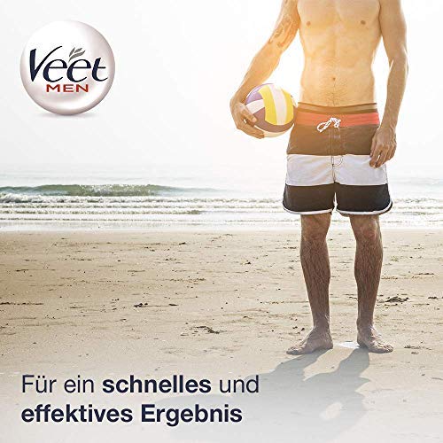 Foto von Veet for Men 400 ml Enthaarungscreme Sensitive für Männer schnelle und effektive Haarentfernung in nur 5-10 Minuten