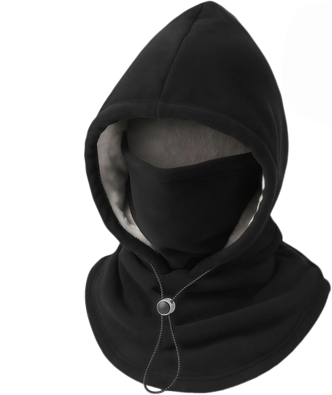 3 in 1 Winter Hat - Fleece Double‑Layer Integrated Hat | 3-in-1 Winter Fleece Balaclava, Adjustable Windproof Face Neck Gaiter, Unisex, Great for Cycling, Skiing & Cold Days