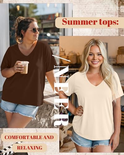 Image of Neer 3 Pack Plus Size Women's T-Shirts