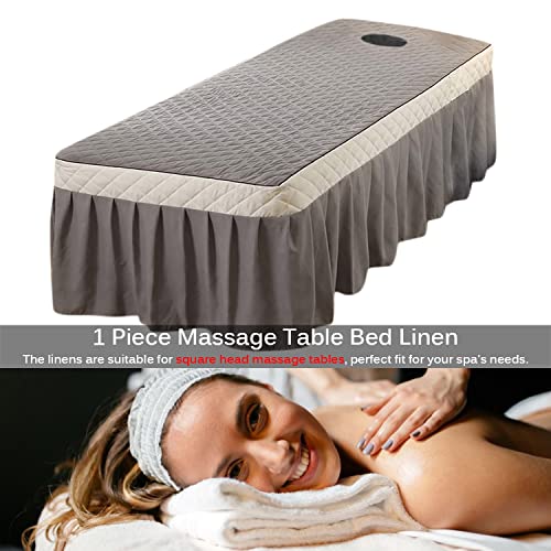 Funda de cama de masaje rosa para evitar incomodidades con agujero facial 5
