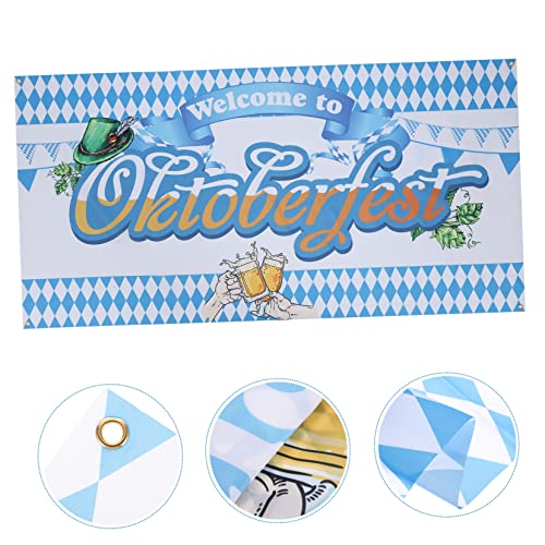 Didiseaon 3 Pçs Coroa De Flores Pano De Fundo Bávaro Cervejas Oktoberfest E Guirlanda Festa De Fundo