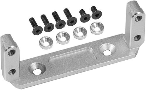 RCBOYZ CNC aluminio eje delantero Servo Mount para 110 rc Crawler UTB10 Capra Actualizaciones Accesorios (Plata)