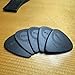 WINGO Guitar Picks with Grip Stamped, Non Slip Textured Picks 5 Pack (073, 088, 1.0, 1.25, 1.5mm) for Acoustic Electric Guitars Bass- Black Color.