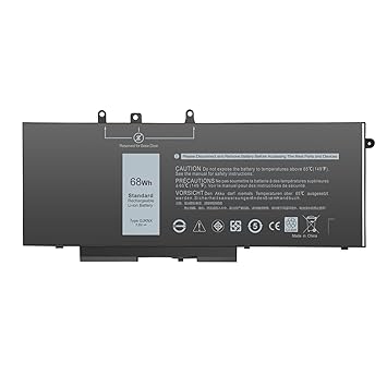 WISTAR GJKNX Battery for Dell Latitude 5280 5480 5580 5490 5590 E5480 E5580 E5490 E5590 0DY9NT GD1JP DY9NT 0GD1JP 5YHR4 451-BBZG 7.6V 4-Cell 68Wh Laptop Battery