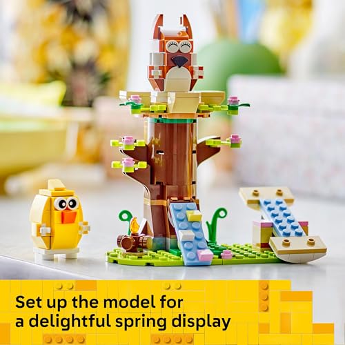 LEGO Spring Animal Playground Building Toy - Pretend Play Set with Squirrel and Bird Figure for Boys and Girls, Ages 8+ - Gift Idea for Easter and Kids' Birthdays - 40709 image 6